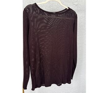 Eileen Fisher Mesh Top - Size Large